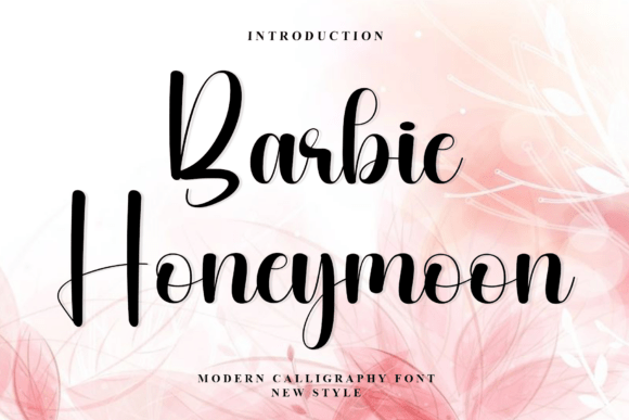 Barbie Honeymoon: A Font for Elegant Handmade Creations