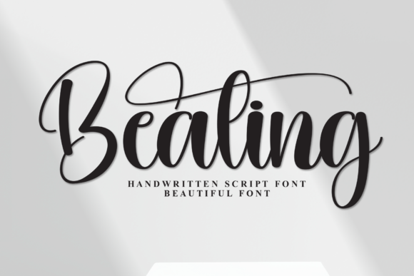Bealing: A Handwritten Script Font for Crafters and Creators