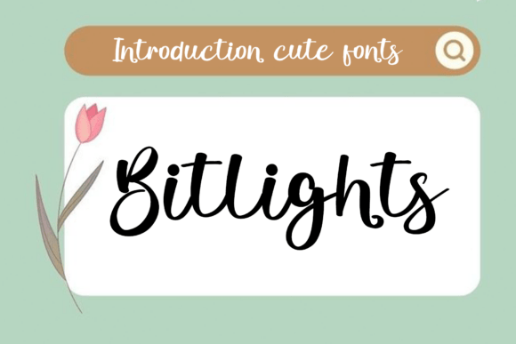Bitlights: A Charming Script Font for Creative Makers
