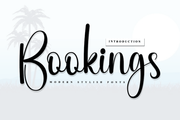 Bookings: A Script Amp Font for Elegant Branding