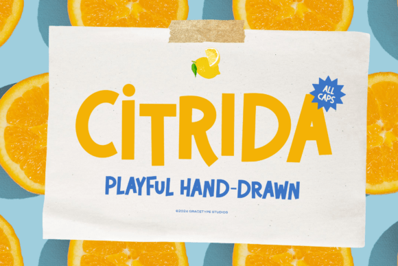 Boost Your Brand with Citrida: A Playful, All-Caps Display Font