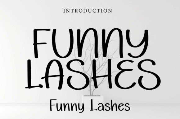 Bringing Charm to Branding with Funny Lashes Font
