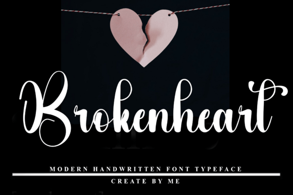 Brokenheart: A Festive Typeface for Web Design