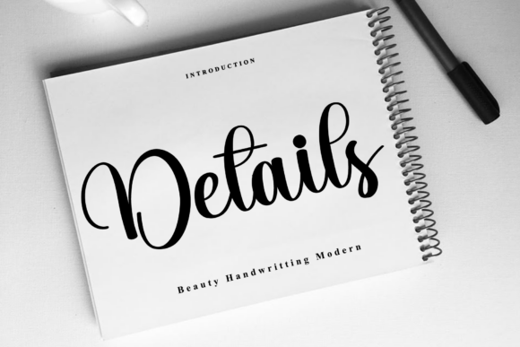 Details: A Handwritten Font for Elegant Editorial Design