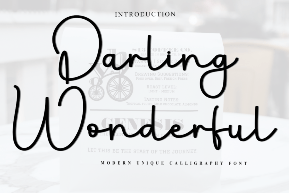 Discover Darling Wonderful: A Versatile Font for Creative Branding