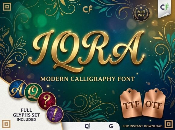 Discover Iqra: A Modern Calligraphy Typeface for Creative Projects