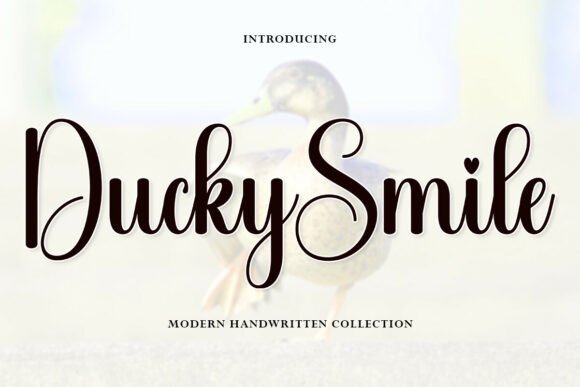 Elevate Your Brand with Ducky Smile: A Charming Cursive Font