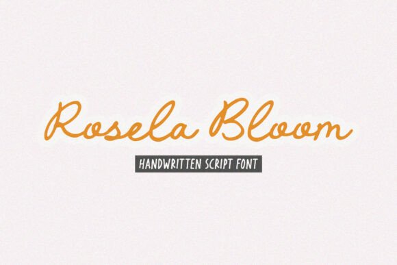 Enhance Your Brand with Rosela Bloom: A Handwritten Script Font