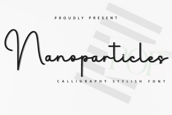Festive and Merry: Nanoparticles Typeface for Web Design