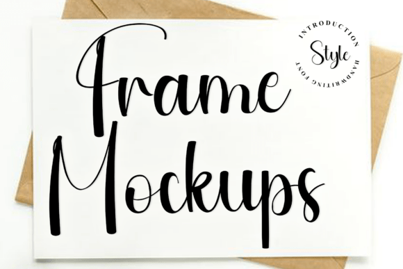 Frame Mockups: A Crisp and Elegant Handwritten Font