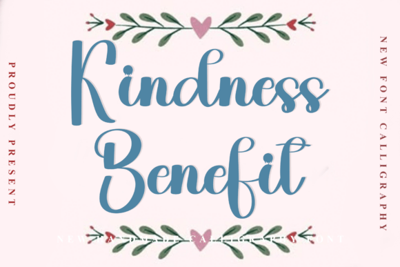 Kindness Benefit: A Festive Typeface for Editorial Magic