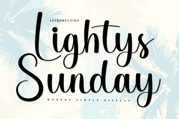 Lightys Sunday: A Handwritten Font for Engaging Campaigns