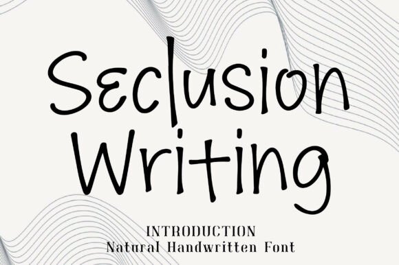 Seclusion Writing: A Handwritten Font for Authentic Branding