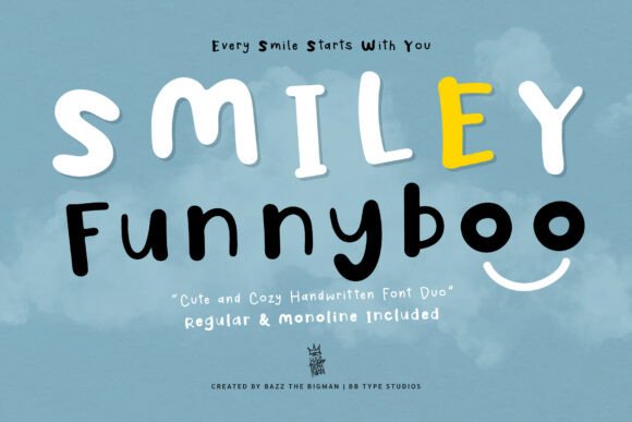 Smiley Funnyboo: A Charming Font for Creative Branding