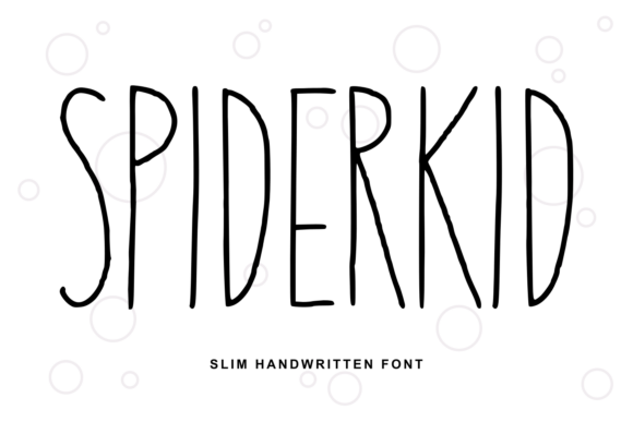 Spiderkid: A Handwritten Typeface for Editorial Flair