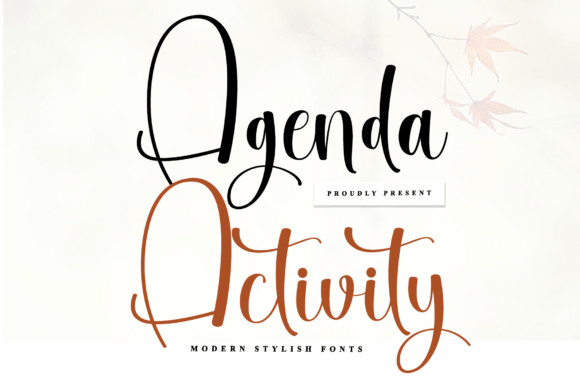 Transform Your Brand with Agenda Activity Font